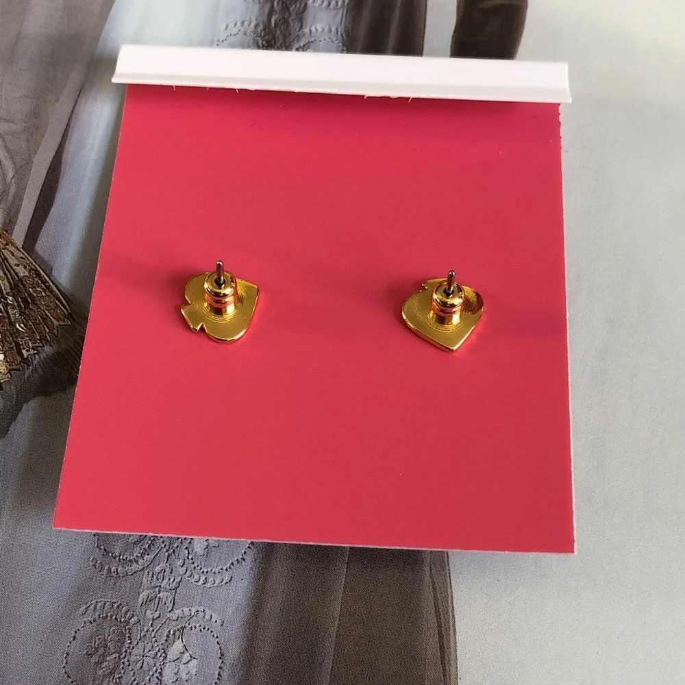 Authentic New on card Kate spade Floral Crystal Earrings